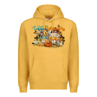 Mustard cutest pumpkins in the patch Premium Hoodie - LillyAllenDesigns