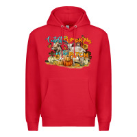 Red cutest pumpkins in the patch Premium Hoodie - LillyAllenDesigns