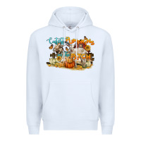 White cutest pumpkins in the patch Premium Hoodie - LillyAllenDesigns