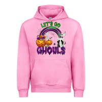 Fuchsia Pink Let's Go Ghouls Urban Hoodie - texasbilliewilder