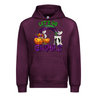 Mauve Wine Let's Go Ghouls Urban Hoodie - texasbilliewilder