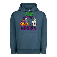 Pigment Midnight Navy Let's Go Ghouls Urban Hoodie - texasbilliewilder