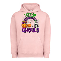 Pigment Salmon Let's Go Ghouls Urban Hoodie - texasbilliewilder