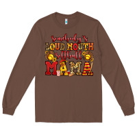 Chestnut somebody's loud mouth softball mama Long Sleeve Tee - Jasminsmagicworld