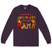 Plum somebody's loud mouth softball mama Long Sleeve Tee - Jasminsmagicworld