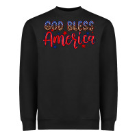 Black God bless America Heavyweight Sweatshirt - Neo Western