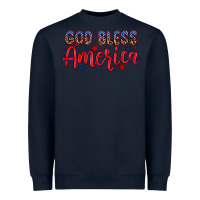 Navy God bless America Heavyweight Sweatshirt - Neo Western