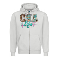 Dove Grey western nurse cna life Zipper Hoodie - BarkalooDesign