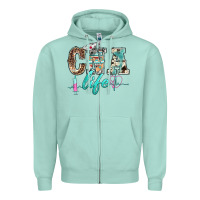 Seafoam western nurse cna life Zipper Hoodie - BarkalooDesign