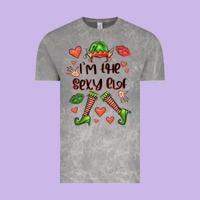 Im The Sexy Elf Vintage Tee Designed By Fadigitalartstudio