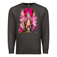 Smoke valentines day horse with sunglasses Premium Sweatshirt - NancyCooperArtShop