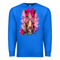 True Royal valentines day horse with sunglasses Premium Sweatshirt - NancyCooperArtShop