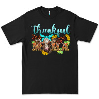 Black thankful mama cow Premium Tee - BarkalooDesign