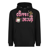 Black give me coffee jesus Heavyweight Hoodie - MaliasSmallBusiness