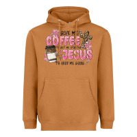 Meerkat give me coffee jesus Heavyweight Hoodie - MaliasSmallBusiness