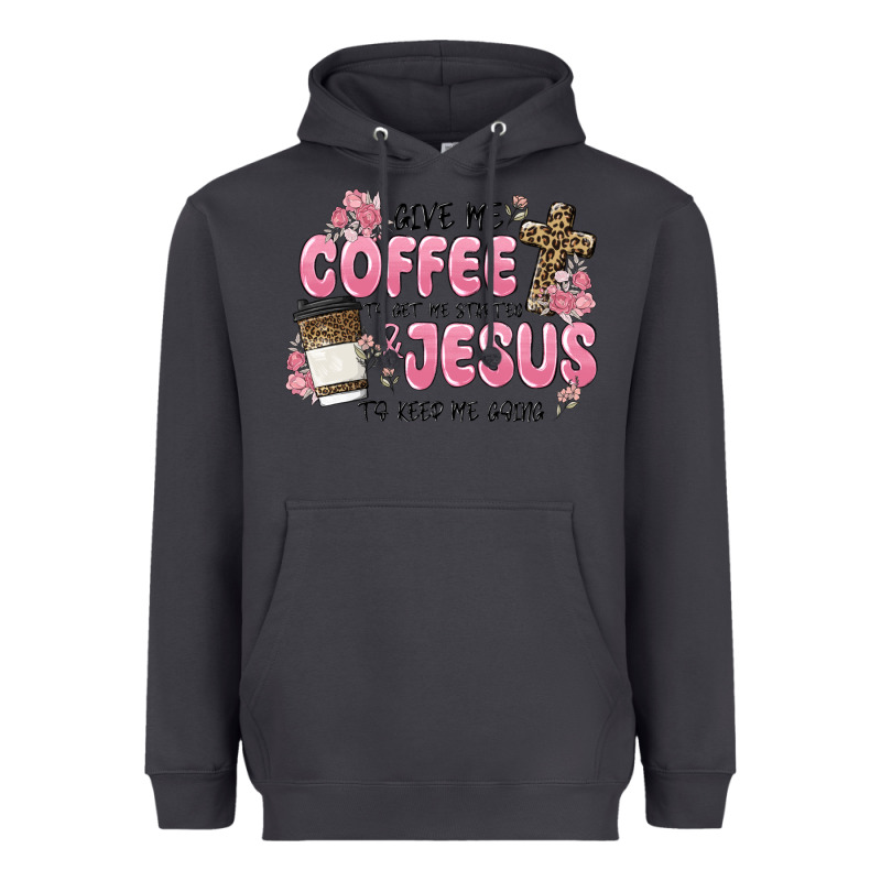 Give Me Coffee Jesus Heavyweight Hoodie by MaliasSmallBusiness | Teevron