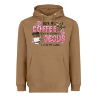 Toasted Coconut give me coffee jesus Heavyweight Hoodie - MaliasSmallBusiness