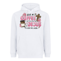 White give me coffee jesus Heavyweight Hoodie - MaliasSmallBusiness