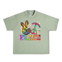 Oil Green lgbtq peace and sembols Urban Heavy Tee - HRA Design Shop