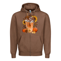 Chestnut pumpkin spice ice latte Zipper Hoodie - Jasminsmagicworld