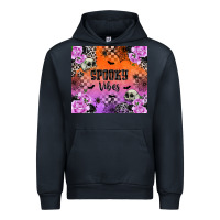 Navy Spooky Vibes Urban Hoodie - texasbilliewilder