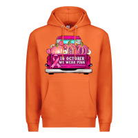 Carrot truck in october we wear pink Premium Hoodie - AdoDesignShop