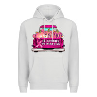 Dove Grey truck in october we wear pink Premium Hoodie - AdoDesignShop