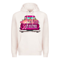 Pale Pink truck in october we wear pink Premium Hoodie - AdoDesignShop