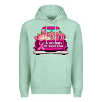 Seafoam truck in october we wear pink Premium Hoodie - AdoDesignShop