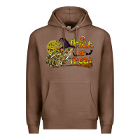 Chestnut Trick Or Treat With Frog Premium Hoodie - LillyAllenDesigns