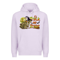 Lilac Trick Or Treat With Frog Premium Hoodie - LillyAllenDesigns