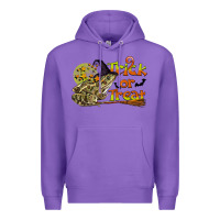 Purple Trick Or Treat With Frog Premium Hoodie - LillyAllenDesigns