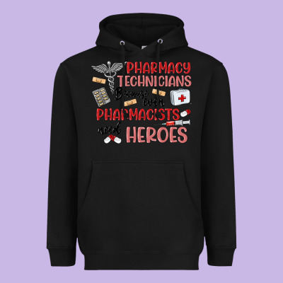Pharmacy Technicians Heavyweight Hoodie Designed By Maliassmallbusiness
