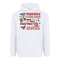 White pharmacy technicians Heavyweight Hoodie - MaliasSmallBusiness