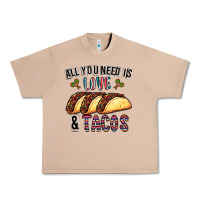All You Need Is Love And Tacos Urban Heavy Tee | Teevron