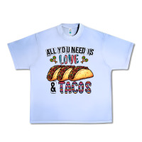 Grape Ice All You Need Is Love And Tacos Urban Heavy Tee - CowhideDigitalArt