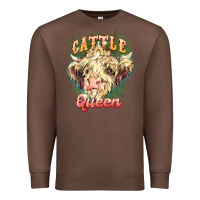Chestnut cattle queen Premium Sweatshirt - NancyCooperArtShop
