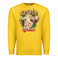Lemon cattle queen Premium Sweatshirt - NancyCooperArtShop