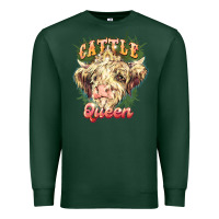 Sports Green cattle queen Premium Sweatshirt - NancyCooperArtShop