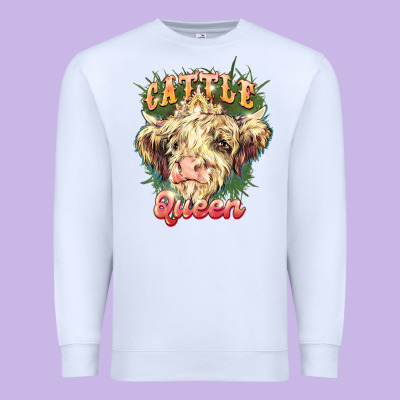 Cattle Queen Premium Sweatshirt Designed By Nancycooperartshop