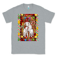 Heather Grey Christmas goat family Classic Tee - Artiststas