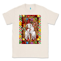 Natural Christmas goat family Classic Tee - Artiststas