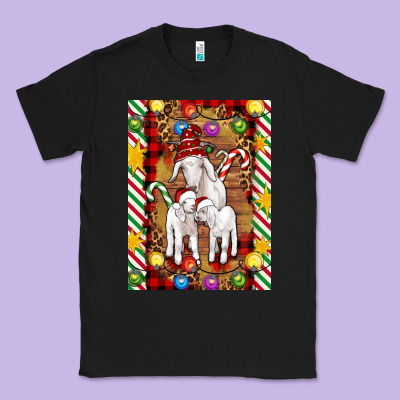 Christmas Goat Family Classic Tee Designed By Artiststas