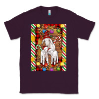 Plum Christmas goat family Classic Tee - Artiststas