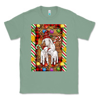 Sage Christmas goat family Classic Tee - Artiststas