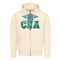 Sandshell western nurse certified nurse assistant medilcal symbol Zipper Hoodie - BarkalooDesign
