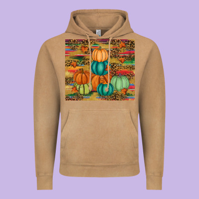 Pumpkin Vintage Hoodie Designed By Ranaportraitstore