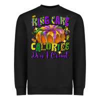 Black king cake calories don't count Heavyweight Sweatshirt - FaDigitalArtStudio