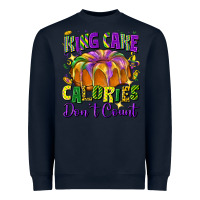 Navy king cake calories don't count Heavyweight Sweatshirt - FaDigitalArtStudio