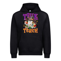 Black trick or teach halloween Urban Hoodie - NancyCooperArtShop